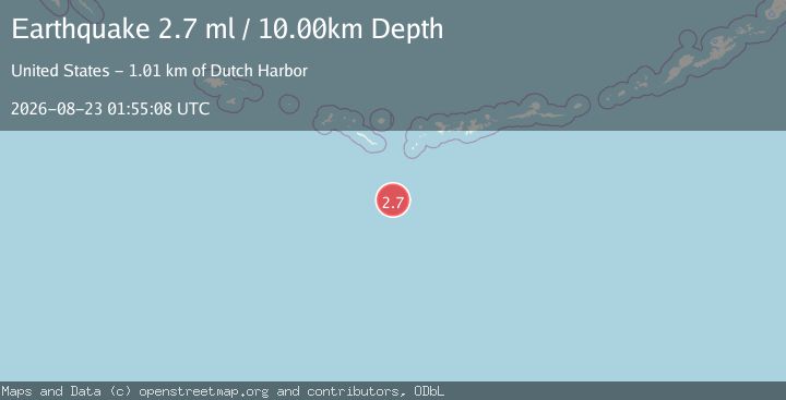 Map of SOUTH OF ALEUTIAN ISLANDS