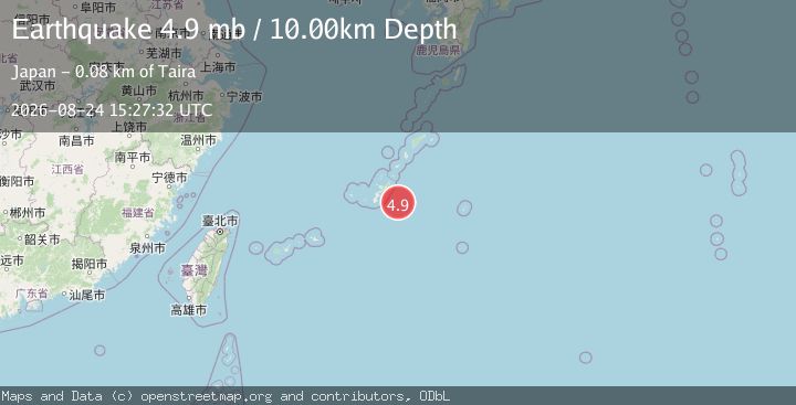 Map of RYUKYU ISLANDS, JAPAN