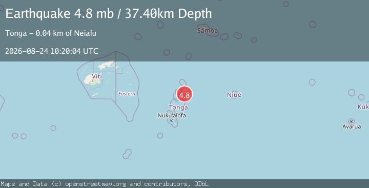 Map of TONGA