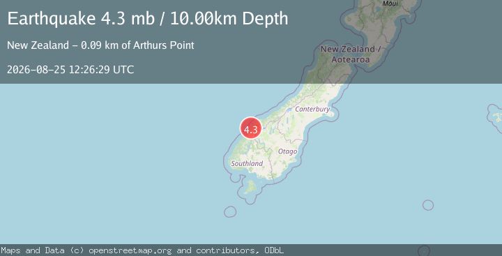 Map of SOUTH ISLAND OF NEW ZEALAND