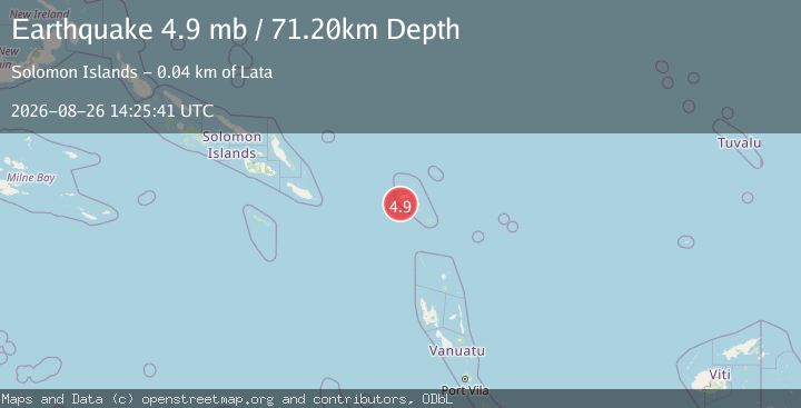 Map of SANTA CRUZ ISLANDS