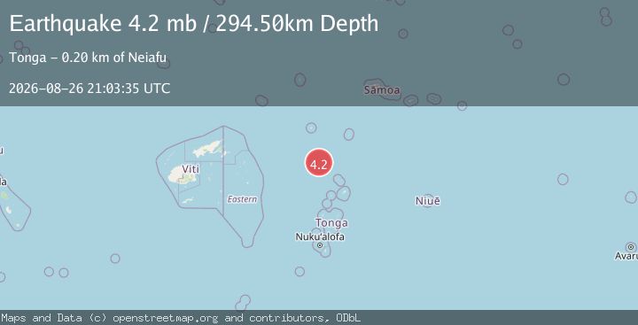 Map of TONGA