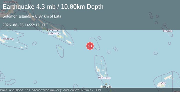 Map of SANTA CRUZ ISLANDS
