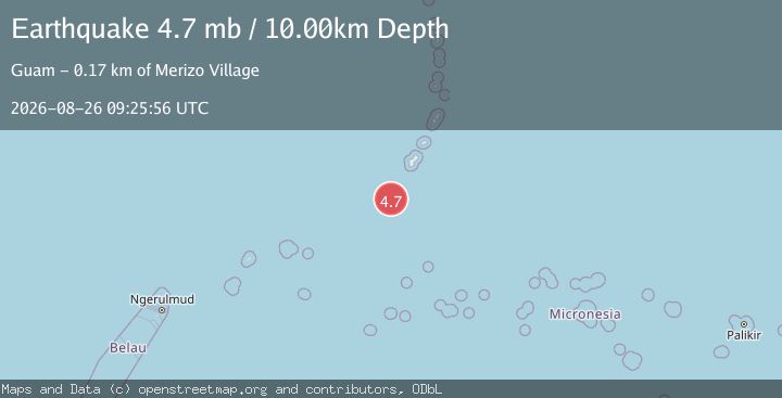 Map of SOUTH OF MARIANA ISLANDS