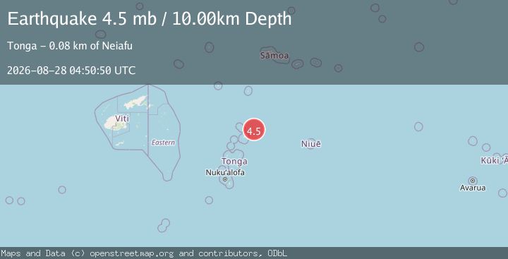 Map of TONGA