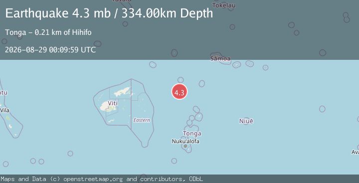Map of TONGA
