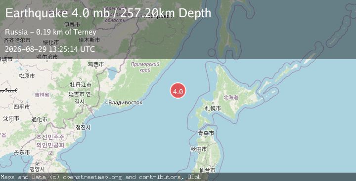 Map of EASTERN SEA OF JAPAN