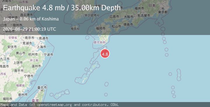 Map of SOUTHEAST OF RYUKYU ISLANDS