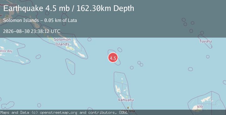 Map of SANTA CRUZ ISLANDS