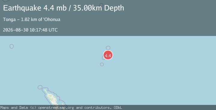 Map of KERMADEC ISLANDS, NEW ZEALAND