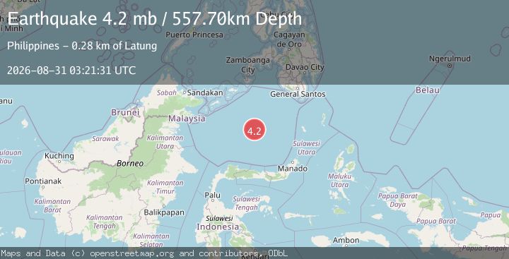 Map of CELEBES SEA
