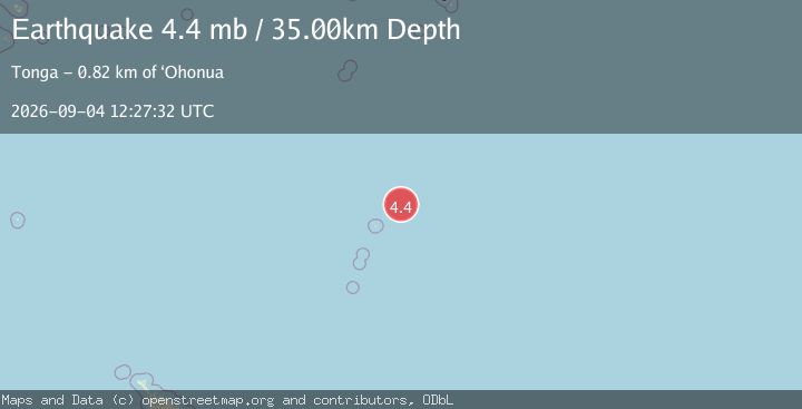 Map of KERMADEC ISLANDS REGION