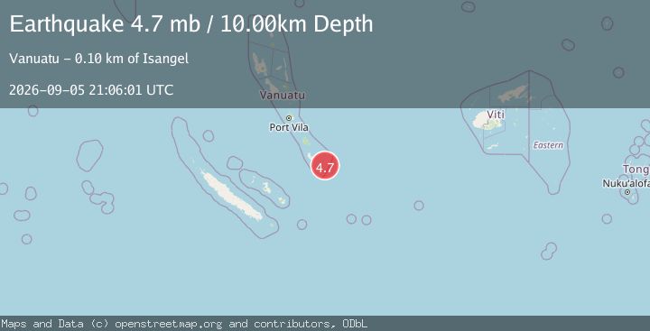 Map of VANUATU
