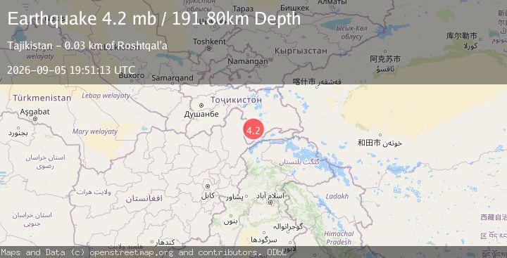 Map of TAJIKISTAN