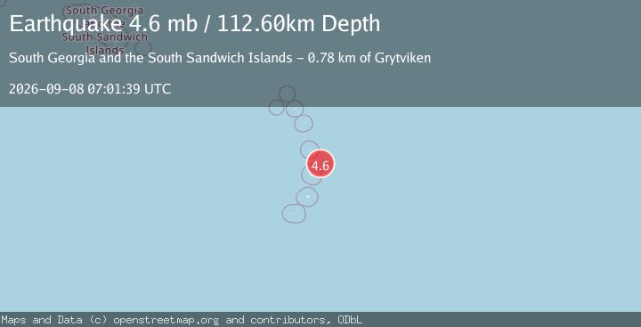 Map of SOUTH SANDWICH ISLANDS REGION