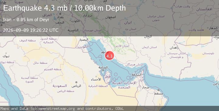 Map of SOUTHERN IRAN