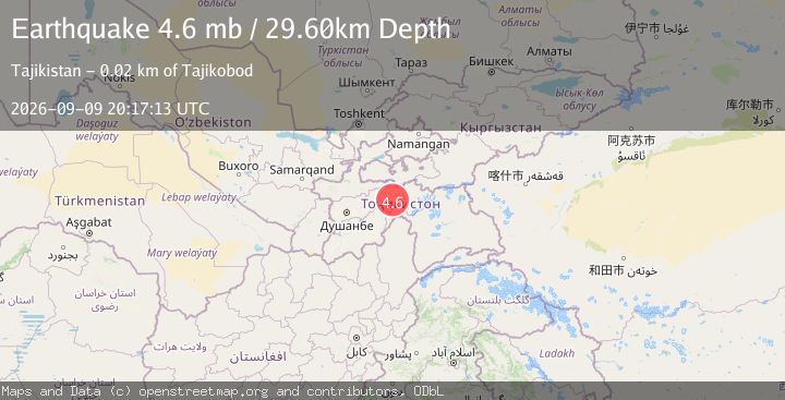 Map of TAJIKISTAN