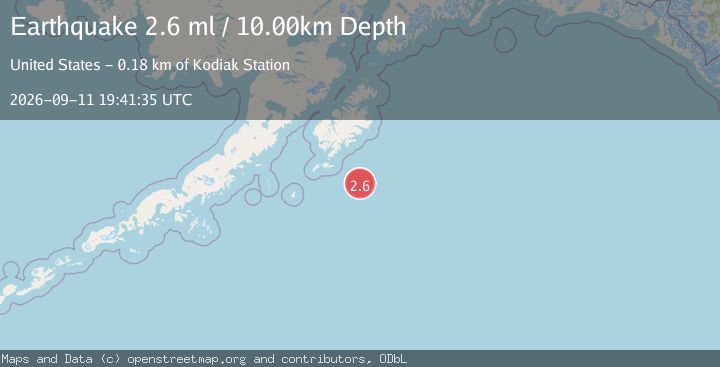 Map of KODIAK ISLAND REGION, ALASKA
