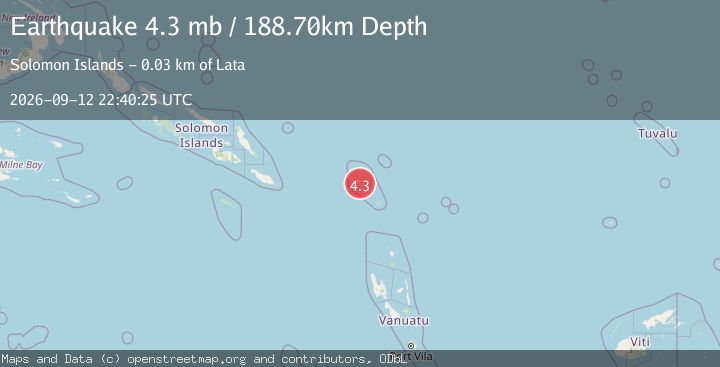 Map of SANTA CRUZ ISLANDS