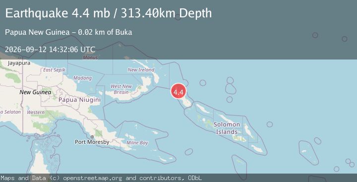 Map of BOUGAINVILLE REGION, P.N.G.