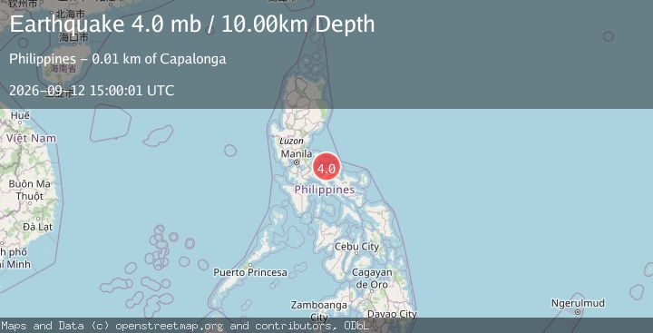 Map of LUZON, PHILIPPINES