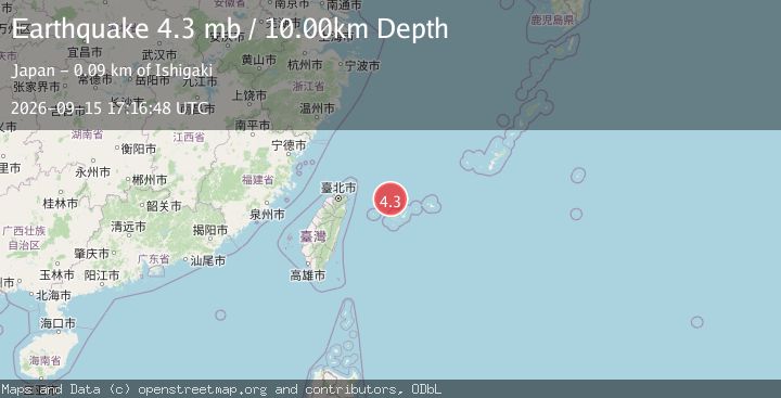Map of NORTHEAST OF TAIWAN