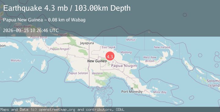 Map of NEAR N COAST OF NEW GUINEA, PNG.