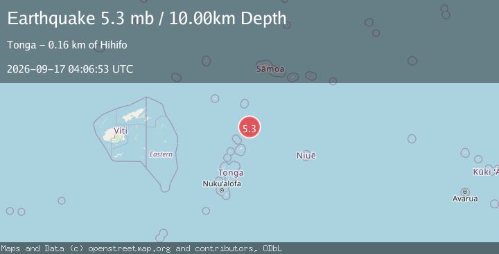 Map of TONGA