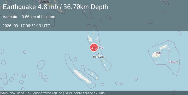 Map of VANUATU