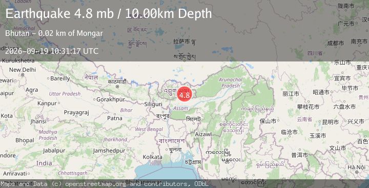 Map of BHUTAN