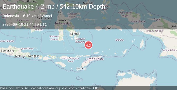Map of BANDA SEA