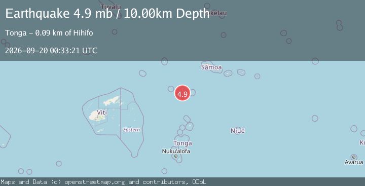 Map of TONGA