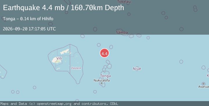 Map of TONGA