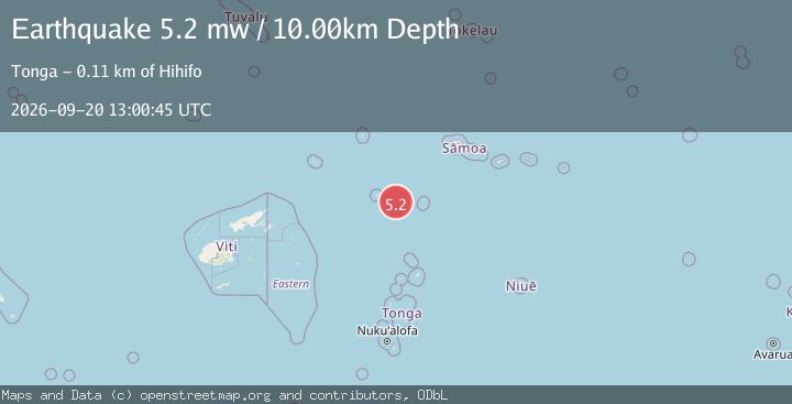 Map of TONGA
