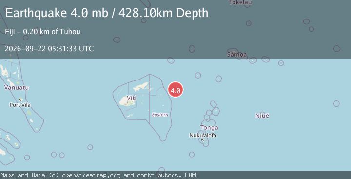 Map of FIJI REGION