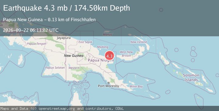Map of EASTERN NEW GUINEA REG., P.N.G.