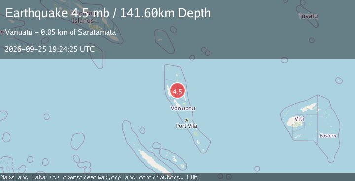 Map of VANUATU