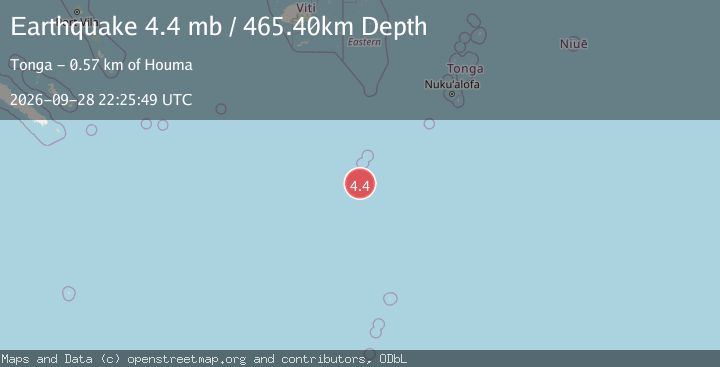 Map of SOUTH OF FIJI ISLANDS