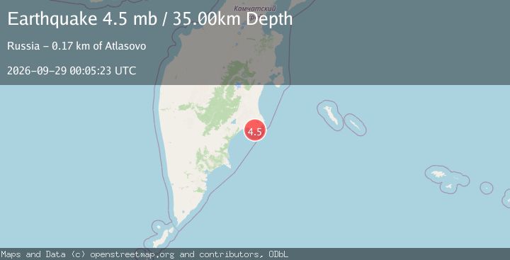 Map of NEAR EAST COAST OF KAMCHATKA