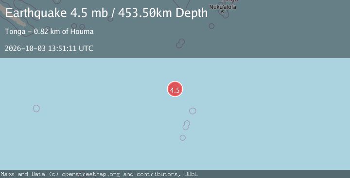 Map of KERMADEC ISLANDS REGION
