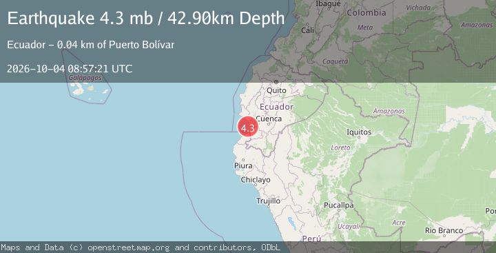Map of PERU-ECUADOR BORDER REGION