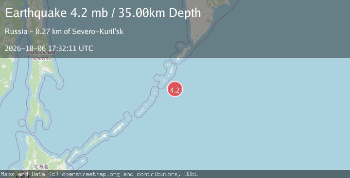 Map of KURIL ISLANDS