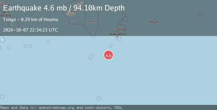 Map of SOUTH OF FIJI ISLANDS