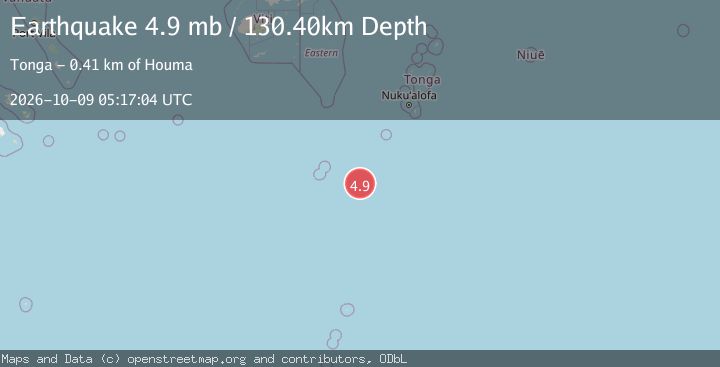 Map of SOUTH OF FIJI ISLANDS