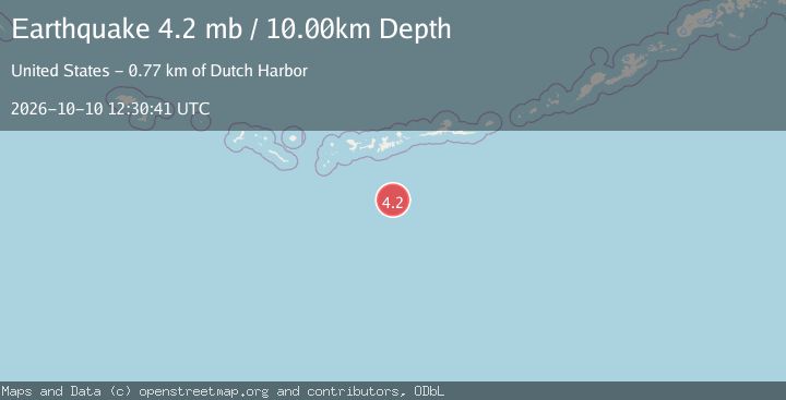 Map of ANDREANOF ISLANDS, ALEUTIAN IS.