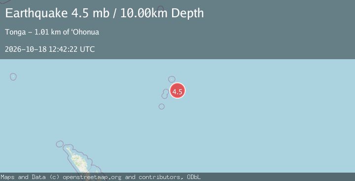 Map of KERMADEC ISLANDS, NEW ZEALAND