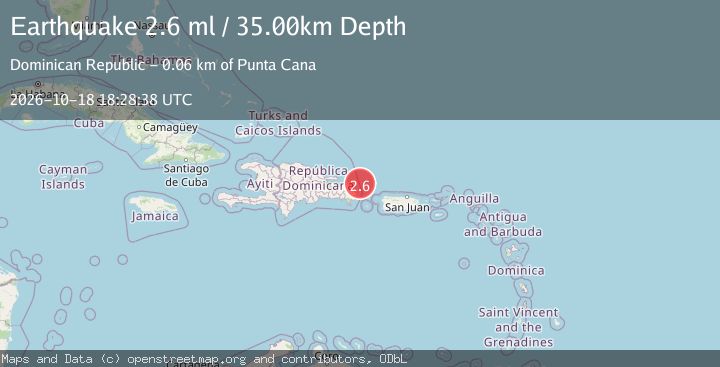 Map of DOMINICAN REPUBLIC REGION
