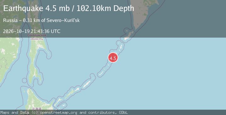 Map of KURIL ISLANDS