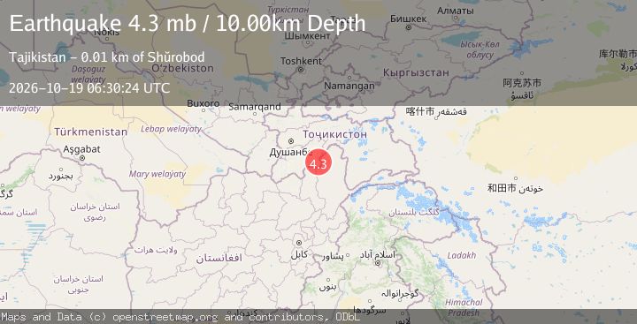 Map of TAJIKISTAN