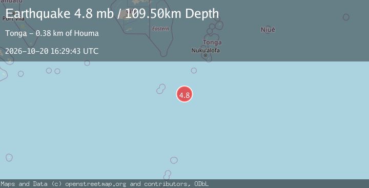 Map of SOUTH OF FIJI ISLANDS